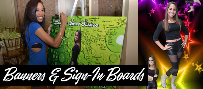banners and sign in boards