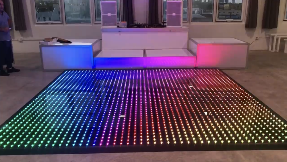 Black Light Up Dance Floor Nyc